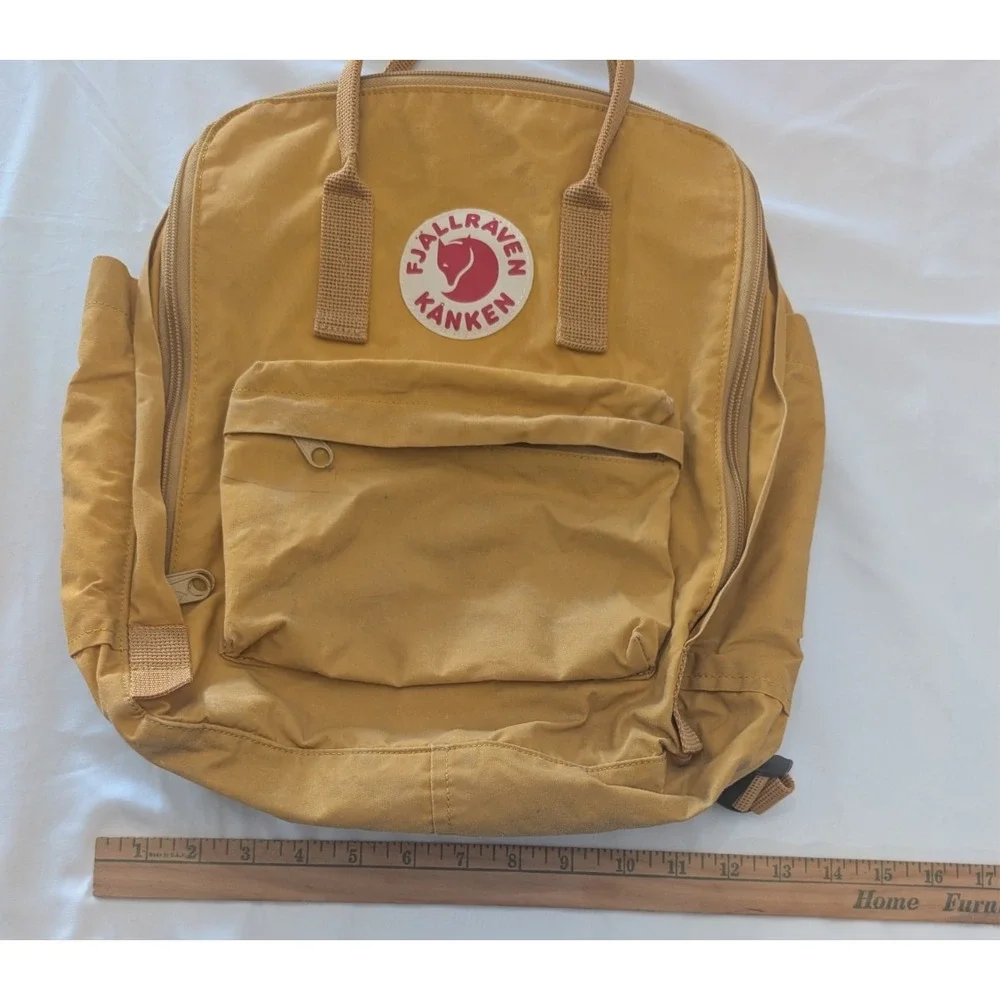 Fjallraven Kanken Backpack Unisex Medium Ochre Yellow 23510 Classic Vinylon F